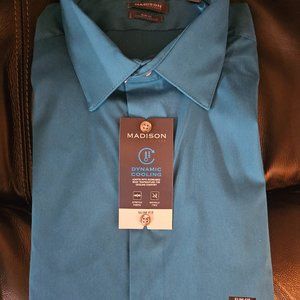 Madison Dynamic Cooling Men's Slim Fit Dress Shirt